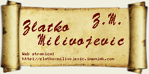 Zlatko Milivojević vizit kartica